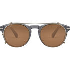 CLIP ON LOREN S, Shiny White Gold-Mineral Polarized Drivers Gradient Cat 2 to 3 B4, hi-res image number null